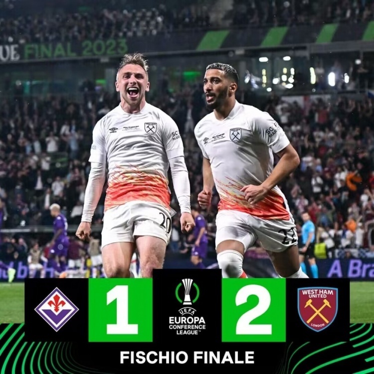  鲍文倒钩破门助西汉姆联逼平曼城  